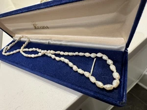 FRESHWATER SEED PEARLS 14K GOLD CLASP NECKLACE 18" LONG - Picture 1 of 4