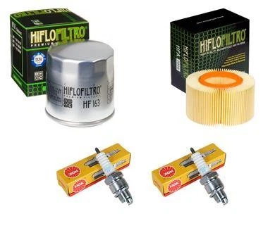 Wartungssatz Ölftilterset Zündkerzen spark splug passt an Bmw R 1100 Gs 93-99 - Bild 1 von 4