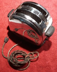 Vintage 1930's Sunbeam #T-9, Art Deco, 2 Slice Toaster. Works! Bakelite Handles, - Picture 1 of 7