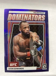 2023 Optic UFC Leon Edwards Dominators Retail Purple Prizm - Picture 1 of 2
