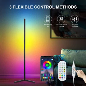 LED Floor Lamp Corner Light RGB Modern Smart Lamp with App/Remote Control V6I3 - Picture 1 of 11
