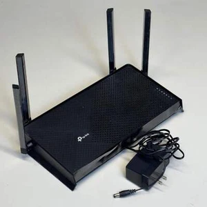 TP-LINK Dual-Band Wi-Fi 7 Router Size 10.5” L x 5.5” W Black BE3600 - Picture 1 of 17
