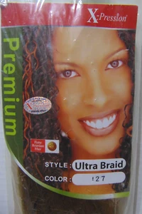 ULTRA BRAID Wig Golden Brown Premium by X-Pression Hot Water Set NEW! - Picture 1 of 13