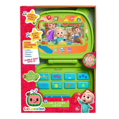 CoComelon JJ Sing & Learn Laptop Toy, Lights, Sounds & Music New - Image 1 of 4