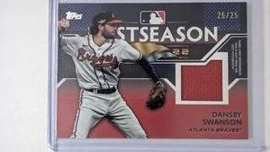 2023 topps ppr-ds dansby swanson postseason performance relic /25 - Picture 1 of 2