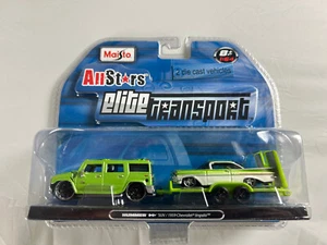 HUMMER H2 + 1959 CHEVY IMPALA MAISTO ALL STARS 1:64 SCALE - Picture 1 of 2