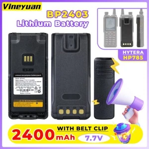 7,7V 2400mAh BP2403 Bateria z klipsem do paska do radia Hytera HP700 HP780 HP782 - Zdjęcie 1 z 12