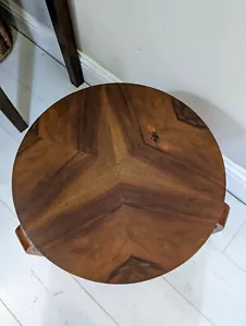 1930s Vintage Walnut Stool Table By Alvar Aalto Original Design Stunning Rare - Picture 1 of 24