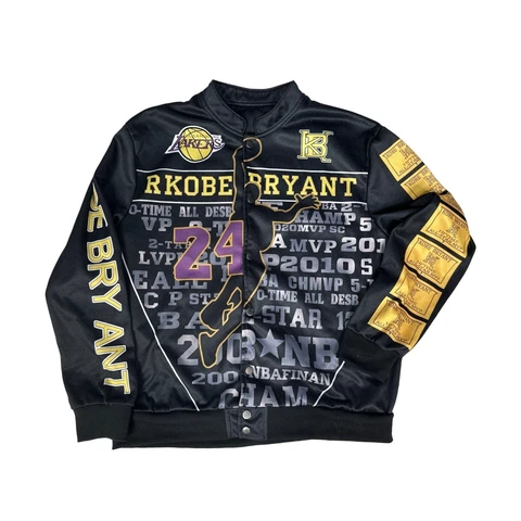 Kobe Bryant Lakers All Over Printed Lightweight Fleece Jacket  44 chest Cover