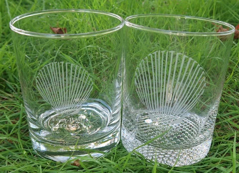 2 Vtg KITTANSETT GOLF CLUB Four Ball OLD FASHIONED GLASSES, Rocks 1993 MARION MA Cover