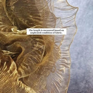 2yard Shiny Tulle Trim Ruffle Organza Mesh Edge Pleated Fabric Sheer for DIY New - Picture 1 of 15