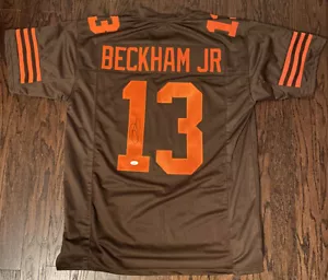 ODELL BECKHAM JR AUTOGRAPHED CLEVELAND BROWNS JERSEY JSA - Picture 1 of 7
