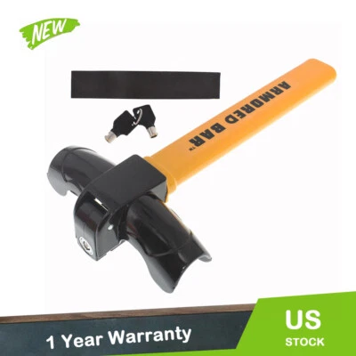 MUNIRATER Steering Wheel Lock Anti-Theft Security System Car Truck SUV Auto Club Universal