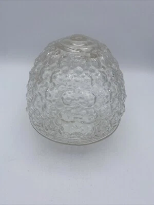 Vintage Clear Acorn Bubble Glass Ceiling Mount Light Globe Shade - Image 1 of 4