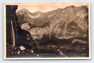KANDERSTEG BERN SWITZERLAND OLD 1929 REAL PHOTO POSTCARD (H-8) - Picture 1 of 2