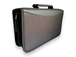 96 CD DVD Games Black Storage Organizer Case Wallet Holds 96 Discs Carry Handle - Picture 1 of 24