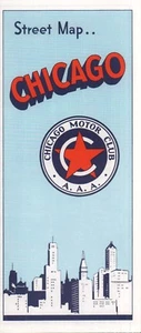 1962 AAA Road Map: Chicago Street Map NOS - Picture 1 of 1