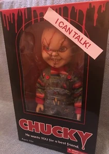 Mezco MDS Mega Scale - Childs Play Scarred Chucky 15" Figur Brandneu - Bild 1 von 11