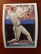 1991 Topps Dale Murphy #545 Philadelphia Phillies