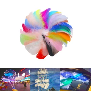 50pcs  Fluffy Goose Feathers 8-12cm 13 Colours DIY Art Craft - Picture 1 of 24