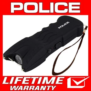 POLICE Stun Gun 916 700 BV Heavy Duty Rechargeable with LED Flashlight Black - Picture 1 of 9