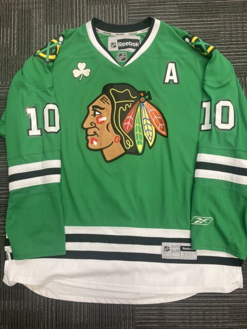 Reebok NHL Chicago Blackhawks St. Patrick's Day Jersey Size Medium