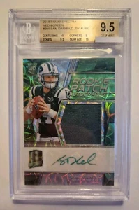Sam Darnold RC Neon Green Scope RPA Panini Spectra Rookie Game Worn Auto /60 NFL - Bild 1 von 6