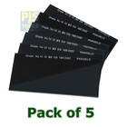 5 x Arc welding lenses 4.1/4 x 2 green or clear glass or polycarbonate lens