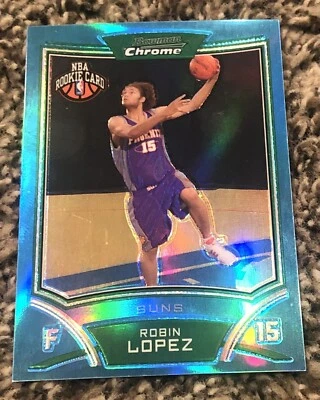 Robin Lopez 2008-09 Topps cromo novato refractor azul #3/99 Suns Stanford Foto 1 de 2