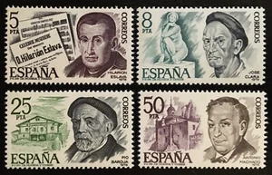 Spain 1978, Famous People, SG 2504-2507, MNH** - Picture 1 of 1