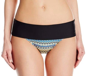 NEXT BY ATHENA SOUL ENERGY RETRO BIKINI SWIM BOTTOMS MULTI, X-SMALL - Picture 1 of 2