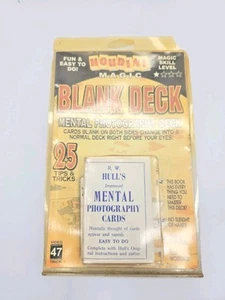 Juego de baraja de cartas Magic Blank trucos de magia profesionales Houdini RARO - Imagen 1 de 2