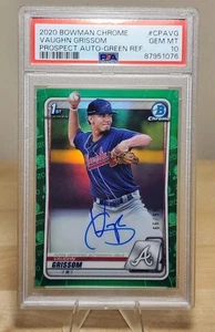 2020 Bowman Chrome Vaughn Grissom Prospect Auto Green Refractor /99 PSA 10 - Picture 1 of 2