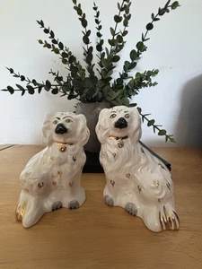 Vintage Beswick Staffordshire Ceramic Spaniel Dogs, h 14 cm, Model 1378-6 - Picture 1 of 15