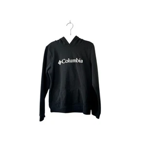 Columbia Black Long Sleeve Hoodie Sweatshirt Youth Medium 10/12 - Picture 1 of 3