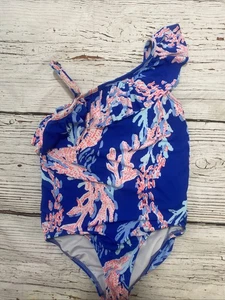 Lilly Pulitzer Girl’s Swimsuit Size 4 Borealis blue - Picture 1 of 7