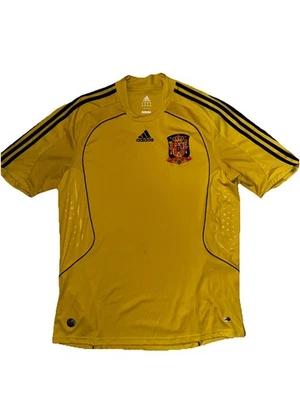 CAMISETA DE FUTBOL VISITANTE SELECCIÓN ESPAÑA 2008 2010 ADIDAS TALLA XL Foto 1 de 4