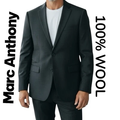 Blazer Marc Anthony jaspeado carbón para hombre talla 44L nuevo sin etiquetas Foto 1 de 4