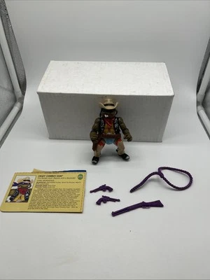 Crazy Cowboy Don 100% Complete Teenage Mutant Ninja Turtle TMNT 1992 Playmates B - Image 1 of 4
