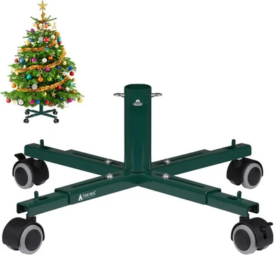 Movable Christmas Tree Stand with Wheels for 6ft Artificial Tree - Image 1 of 4
