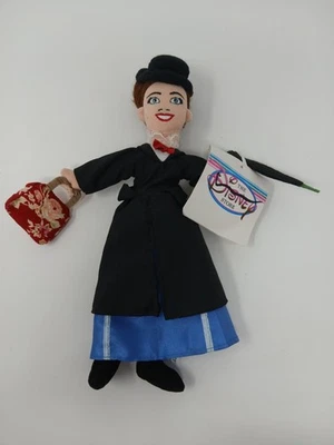 Disney Mary Poppins Doll 10"Tall - Cloth Character, Carpet Bag, Umbrella, hat - Image 1 of 4