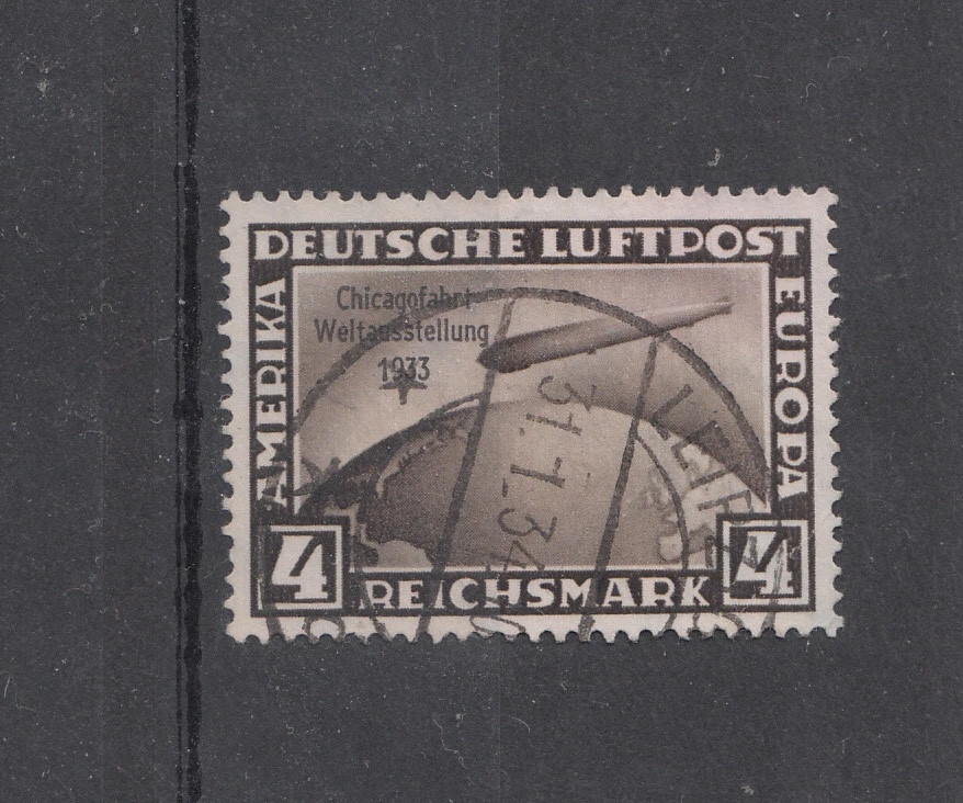 German Empire - CHICAGO DRIVE World Expo 1933 ZEPPELIN  (498) - Image 1 of 1