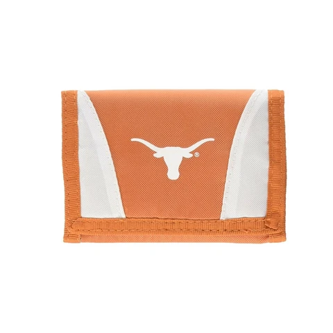 New Licensed NCAA Texas Longhorns Wallet Nylon Tri-Fold Chamber Wallet Cover