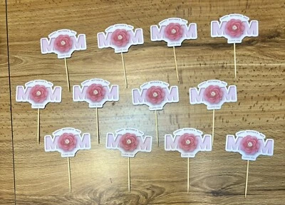 Mothers Day Celebration Party Cupcake Toppers - Image 1 of 4