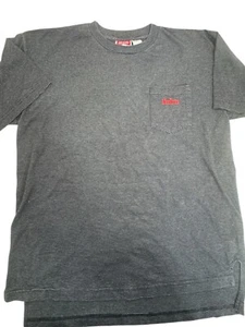 Vintage 90s Marlboro Unlimited Gray Striped Embroidered Pocket T Shirt L/XL USA - Bild 1 von 6