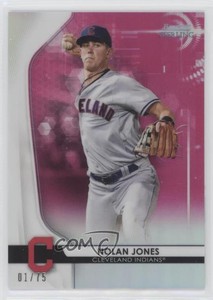 2020 Bowman Sterling Prospects Pink Refractor /75 Nolan Jones #BPR-6
