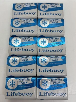 Lote De 10 Jabones Bar Lifebuoy Vintage Años 60 Paquete Institucional Industrial Especial Foto 1 de 4