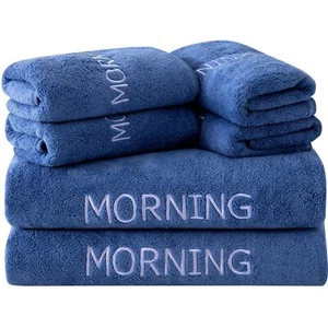Microfiber 6-Piece Towel Sets for Light Thin Quick Drying 2 Bath Towels 27" x... - Picture 1 of 9