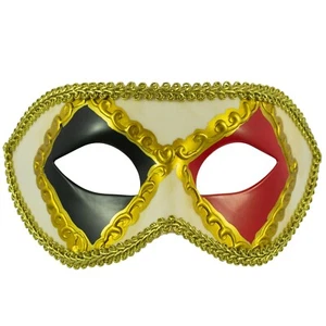 MASQUERADE Ball Mask | MENS WOMENS | HARLEQUIN Venetian Filigree | Fancy Dress - Picture 1 of 12