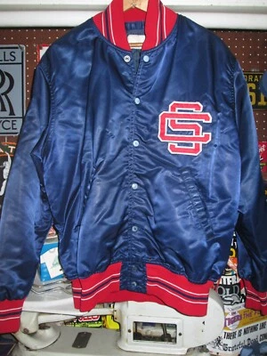 COLORADO SPRINGS SKY SOX Vtg 1989 80s 90s Game Worn Team Issue Jacket Indians 44 - Image 1 of 4